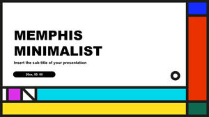Minimalistyczne Memphis Darmowe szablony prezentacji