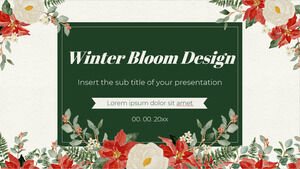 Winter Bloom Design 免费演示模板 - Google 幻灯片主题和 PowerPoint 模板