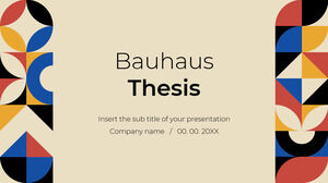 Bauhaus Style Thesis Бесплатный дизайн фона презентации для темы Google Slides и шаблона PowerPoint