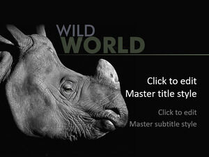 Modello PPT di rinoceronte gratuito