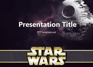 Plantilla PPT de Star Wars con logotipo gratis