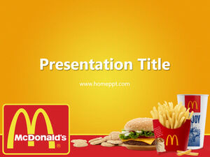Plantilla PPT de McDonald's con logotipo gratis