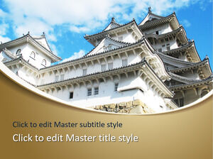 Șablon PPT gratuit pentru Castelul Himeji