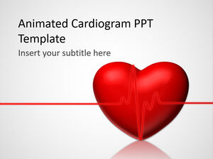 Modelo PPT de Cardiograma Animado Gratuito