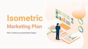 Piano di marketing isometrico