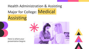 Amministrazione sanitaria e assistente principale per il college: assistenza medica