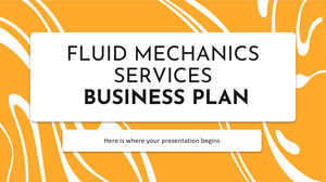 Plan de afaceri pentru servicii de mecanica fluidelor