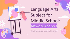 Materia di arti linguistiche per la scuola media: analisi dell'opera d'arte