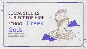 Lise Sosyal Bilgiler Konusu: Yunan Tanrıları