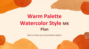 暖色调水彩风格MK计划
