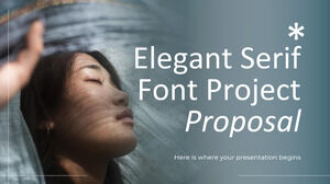 ข้อเสนอโครงการ Font Serif อันหรูหรา