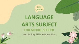 중학교 언어 예술 과목 - 6학년: 어휘력 인포그래픽