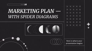 Маркетинговый план с диаграммами пауков