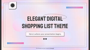 Tema de lista de compras digital elegante
