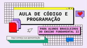 รหัสและบทเรียนการเขียนโปรแกรมสำหรับนักเรียนมัธยมต้นชาวบราซิล