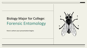 Kolej Biyoloji Bölümü: Adli Entomoloji