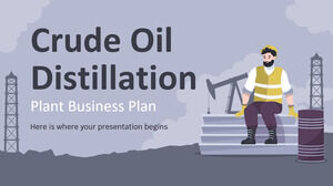 Plan d'affaires de l'usine de distillation de pétrole brut