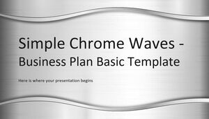 Einfache Chrome Waves - Grundlegende Vorlage für den Geschäftsplan