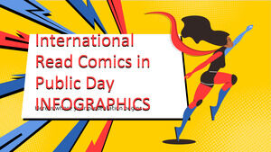 公共日信息圖表中的國際閱讀漫畫