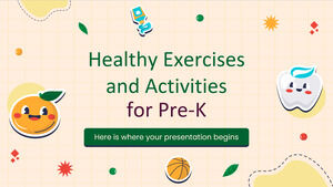 การออกกำลังกายและกิจกรรมเพื่อสุขภาพสำหรับ Pre-K