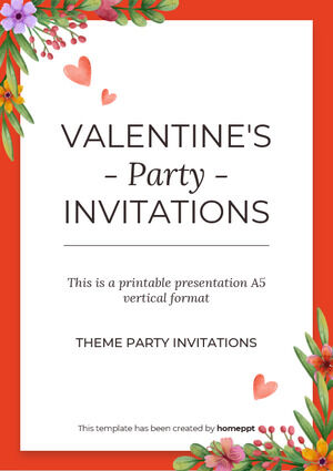 Invitații de Valentine's Party