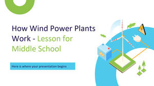 Wie Windkraftanlagen funktionieren - Unterrichtsstunde für die Mittelstufe