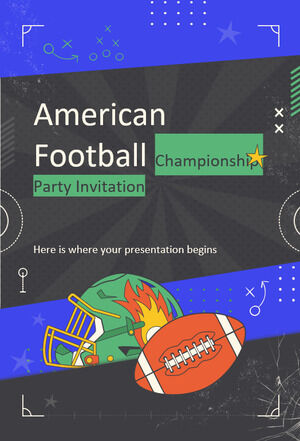 American-Football-Meisterschafts-Party-Einladung