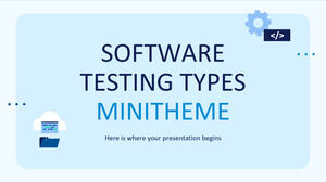 Tipos de pruebas de software Minitheme