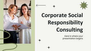 استشارات المسؤولية الاجتماعية للشركات