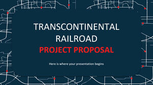 Vorschlag für ein transkontinentales Eisenbahnprojekt