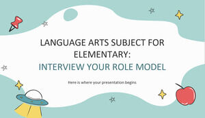 Język sztuki Przedmiot dla szkoły podstawowej: Wywiad ze swoim wzorem do naśladowania
