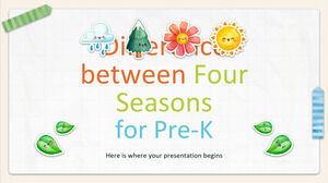 Diferença entre Four Seasons para Pré-K