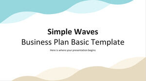 Simple Waves - Modèle de base de plan d'affaires