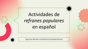 Activități populare de idiomuri spaniole
