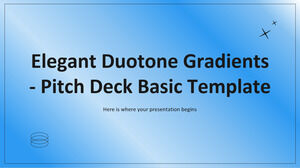 تدرجات Duotone أنيقة - نموذج أساسي لمنصة العرض التقديمي
