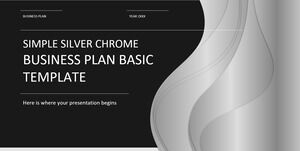 Simple Silver Chrome - Plantilla básica de plan de negocios