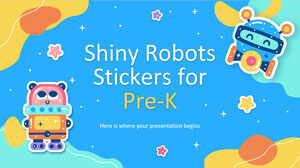 สติ๊กเกอร์ Shiny Robots สำหรับ Pre-K