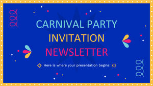 Buletin Undangan Pesta Karnaval