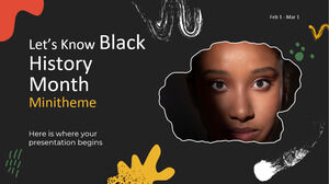 Lassen Sie uns das Minithema des Black History Month wissen