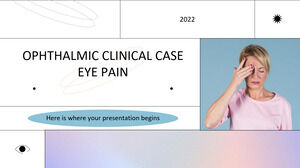 Ophthalmischer klinischer Fall: Augenschmerzen