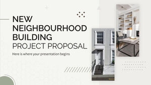 Proposta de projeto de construção de bairro novo