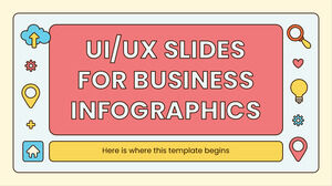 UI/UX-Folien für Business-Infografiken