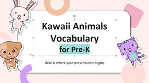 Vocabularul Animalelor Kawaii pentru Pre-K