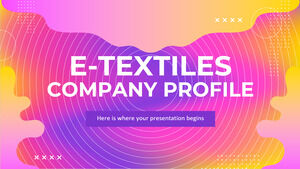 Perfil de empresa de textiles electrónicos