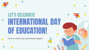 Să sărbătorim Ziua Internațională a Educației!