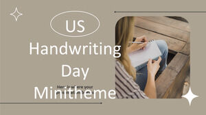 Minithème de la Journée de l'écriture manuscrite aux États-Unis
