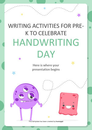 Actividades de escritura para Pre-K para celebrar el Día de la escritura a mano