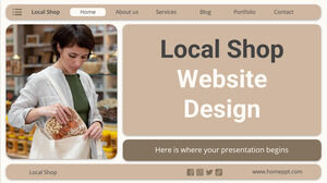 지역 상점 웹사이트 디자인