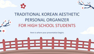 Traditioneller koreanischer ästhetischer persönlicher Organizer für Gymnasiasten
