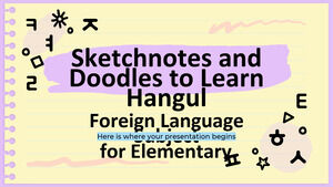 Sketchnotes и Doodles для изучения хангыля - предмет иностранного языка для начальной школы
